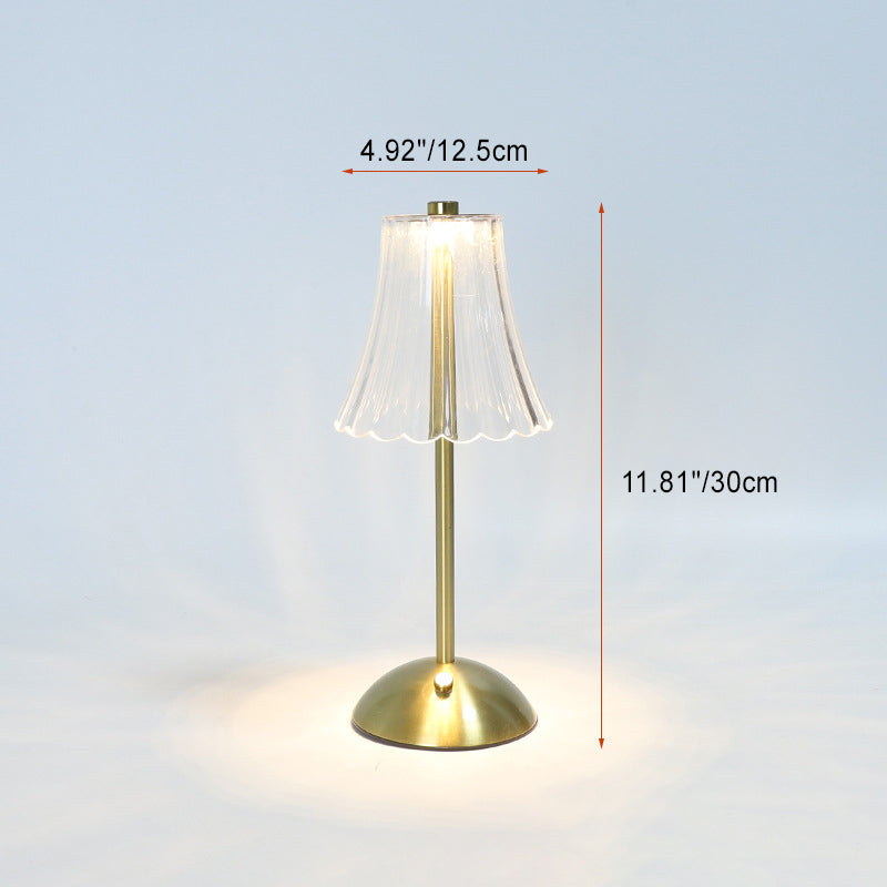Rechargeable Iron PS Conic Table Lamp