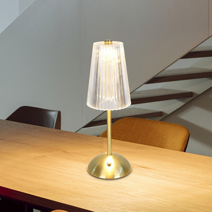 Rechargeable Iron PS Conic Table Lamp