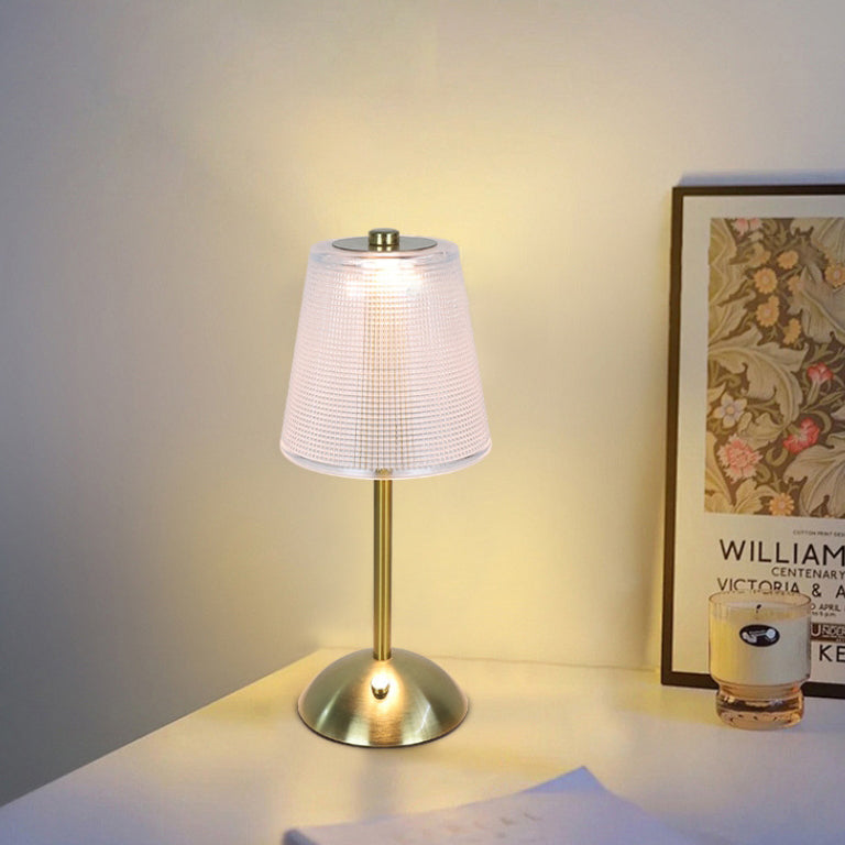 Rechargeable Iron PS Conic Table Lamp