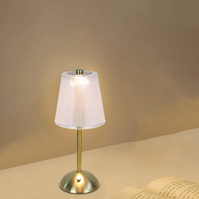Rechargeable Iron PS Conic Table Lamp