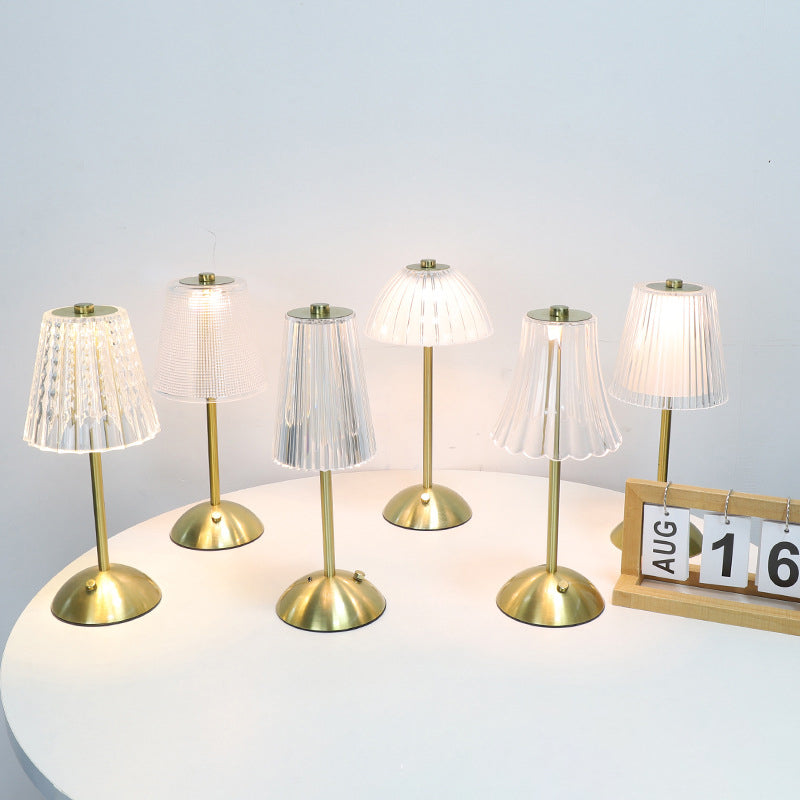 Rechargeable Iron PS Conic Table Lamp