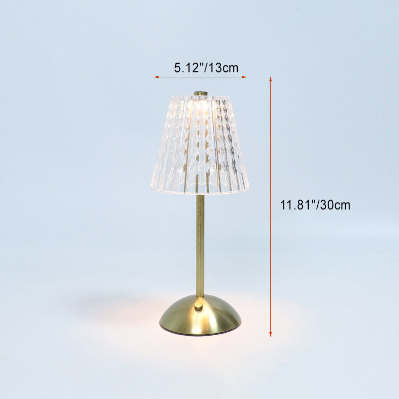 Rechargeable Iron PS Conic Table Lamp