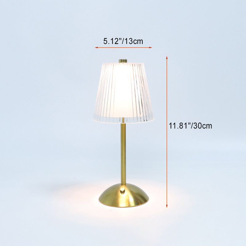 Rechargeable Iron PS Conic Table Lamp