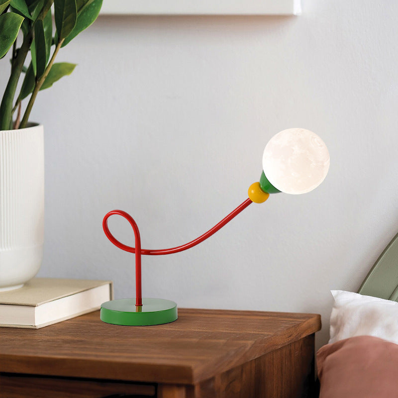 Kids Iron PLA Moon Table Lamp