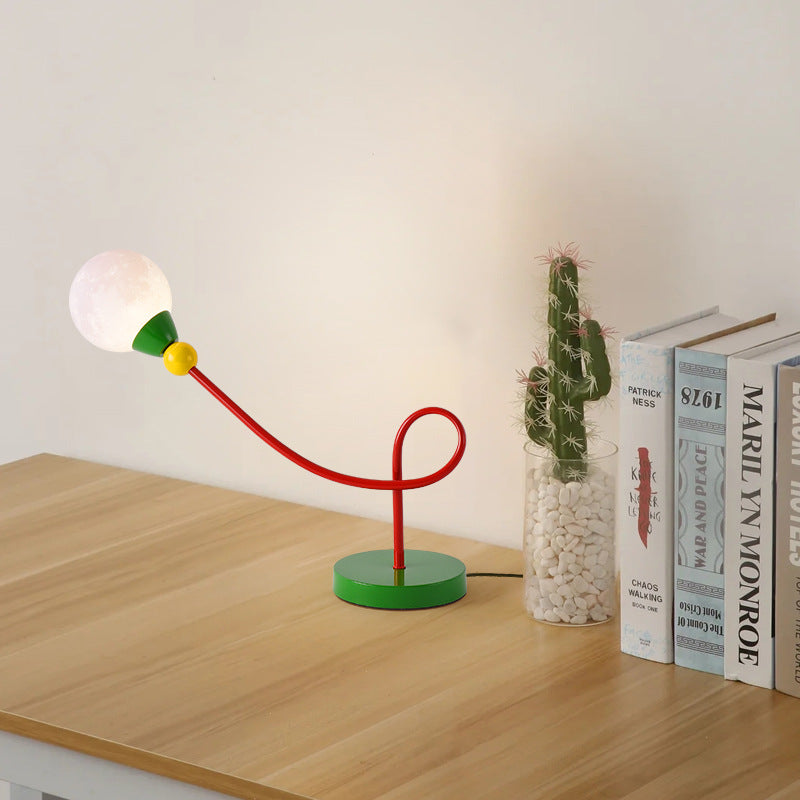 Kids Iron PLA Moon Table Lamp