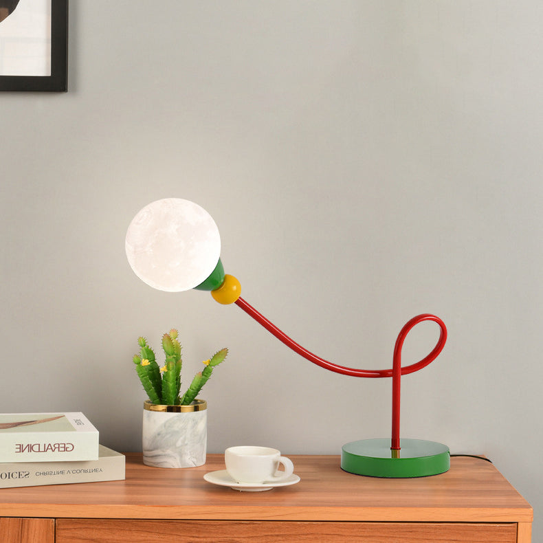 Kids Iron PLA Moon Table Lamp