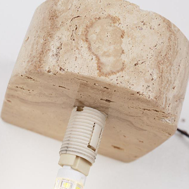Travertine Glass Ball Bedside Wall Lamp