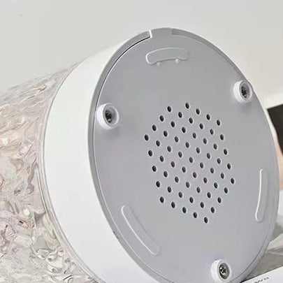 Rechargeable Acrylic Cylinder Ripple Table Lamp