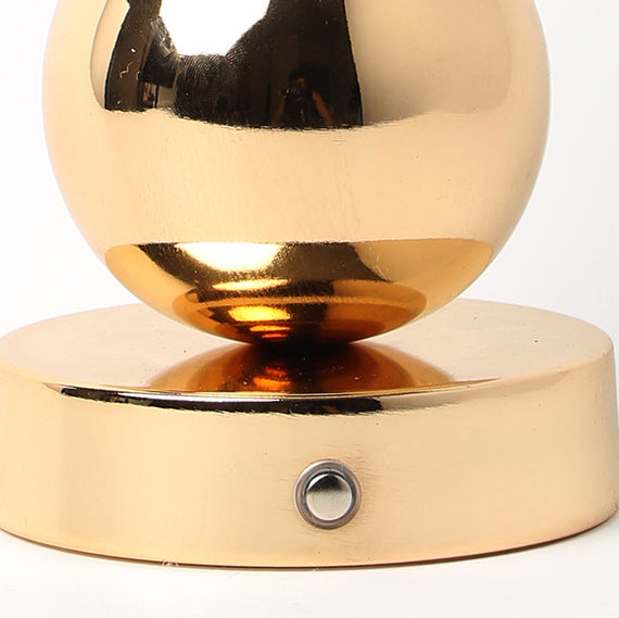 Rechargeable Iron Crystal Glass Table Lamp