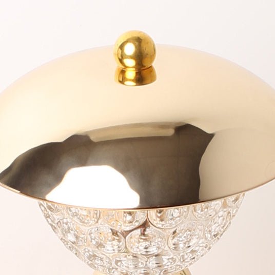Rechargeable Iron Crystal Glass Table Lamp
