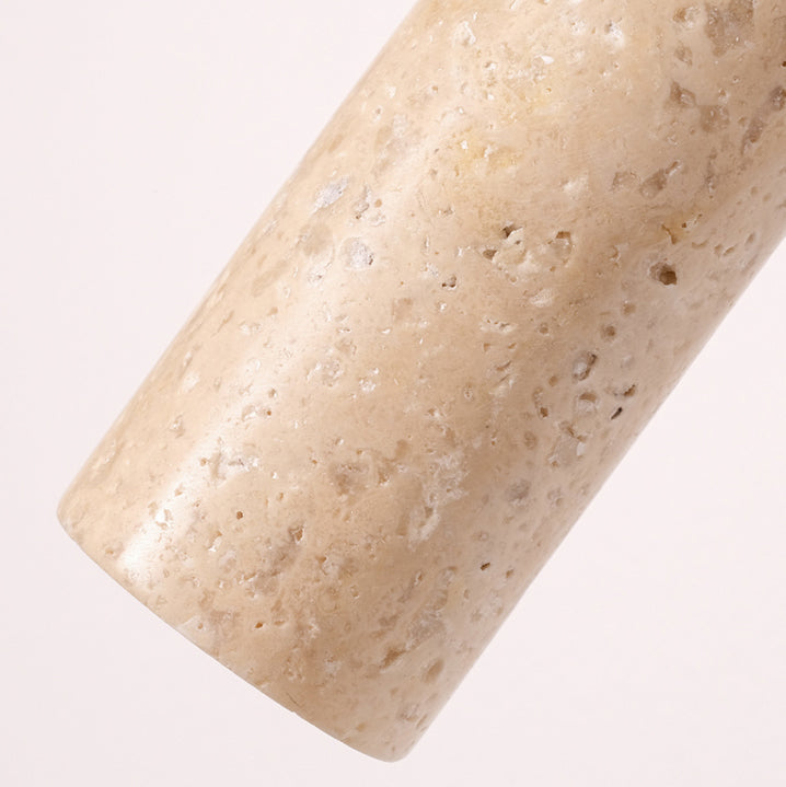 Travertine Wood Rectangular Pull Wall Lamp