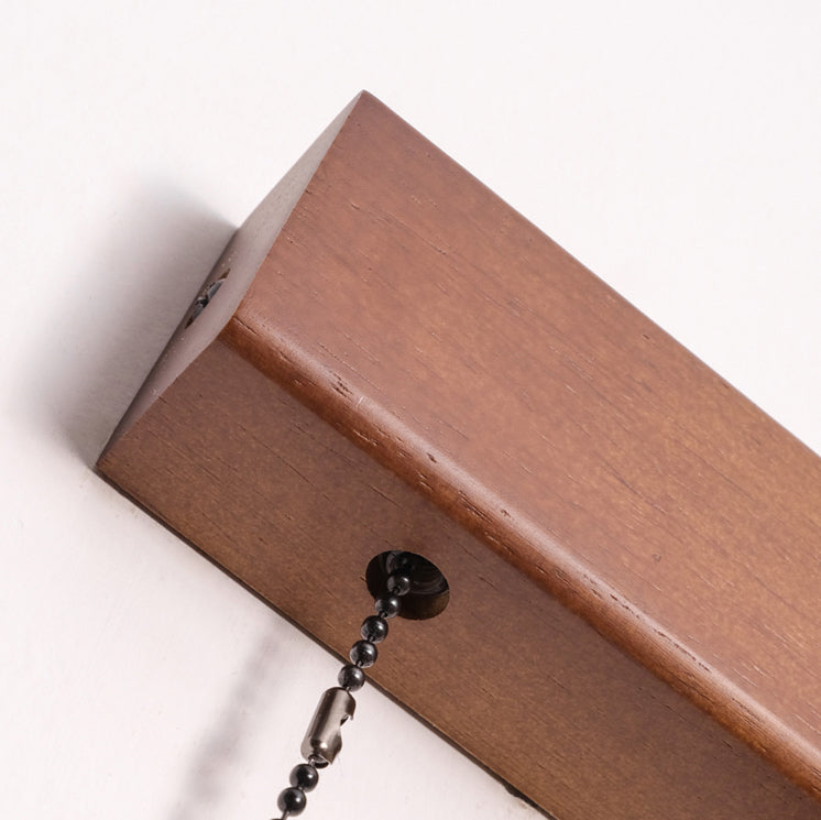 Travertine Wood Rectangular Pull Wall Lamp