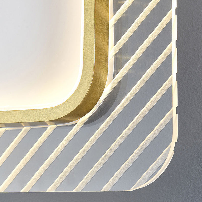 Iron Acrylic PVC Square Wall Lamp