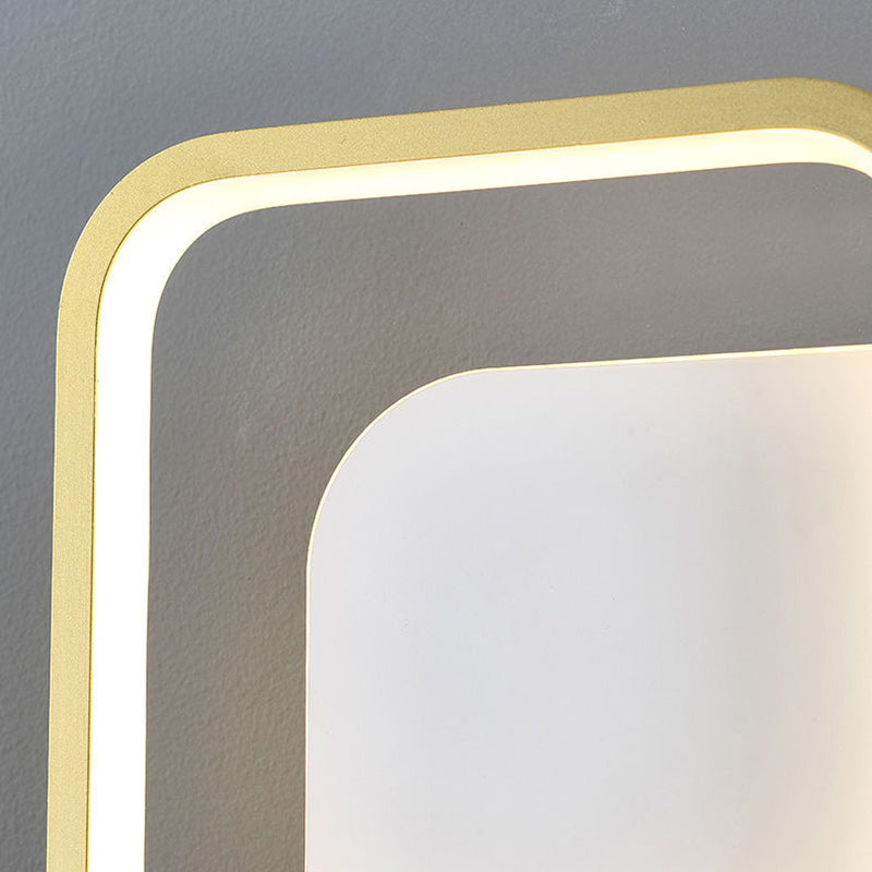 Iron Acrylic PVC Square Wall Lamp