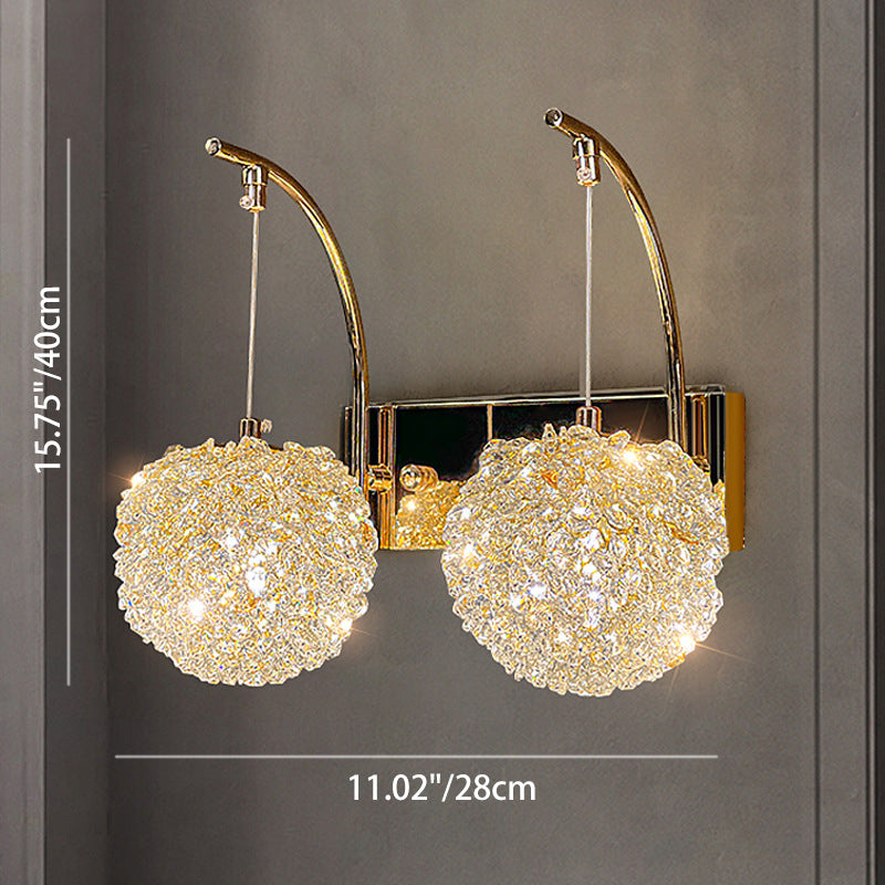 Hardware Crystal Ball Diamond Wall Lamp