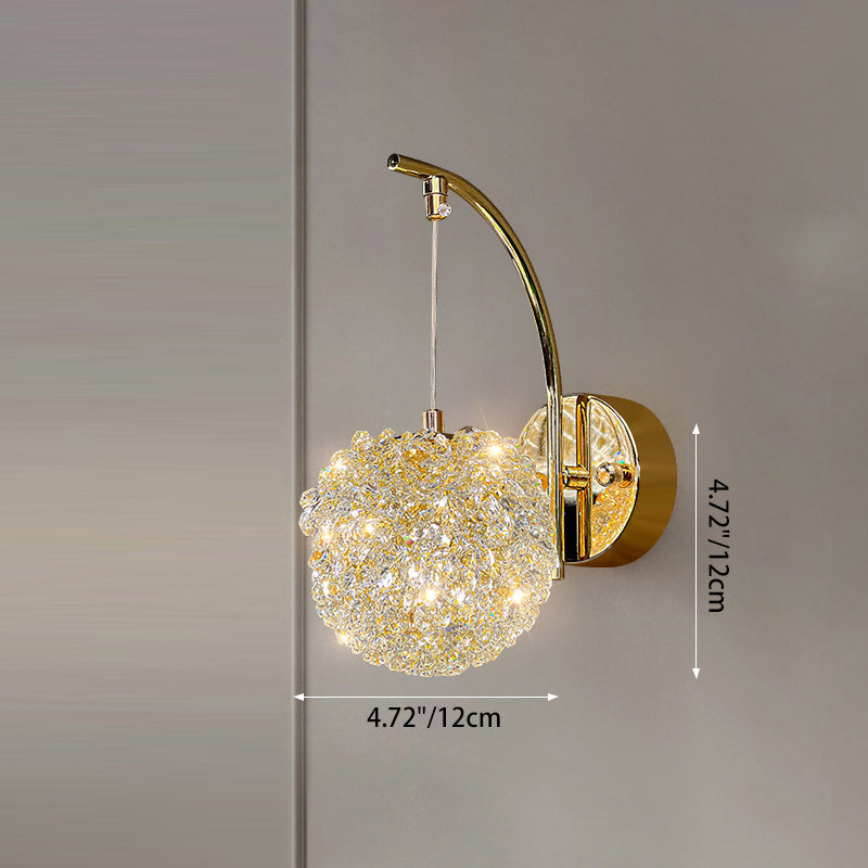 Hardware Crystal Ball Diamond Wall Lamp