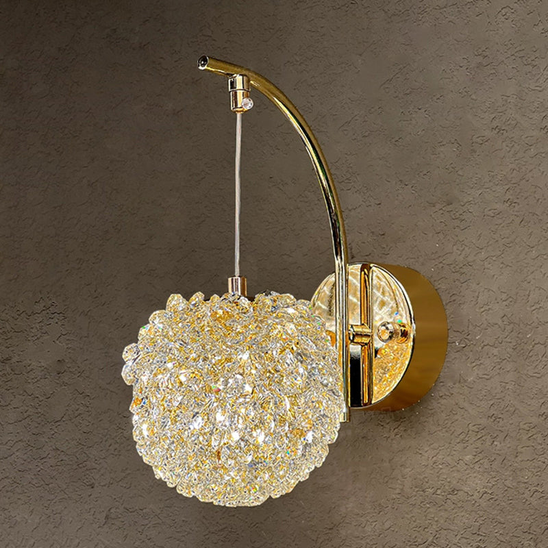 Hardware Crystal Ball Diamond Wall Lamp