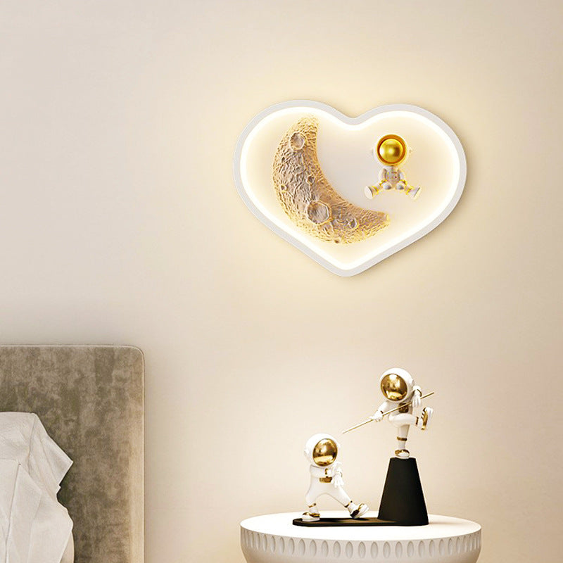 Iron Acrylic Resin Kids Wall Lamp