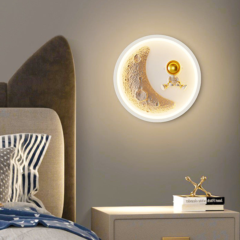 Iron Acrylic Resin Kids Wall Lamp