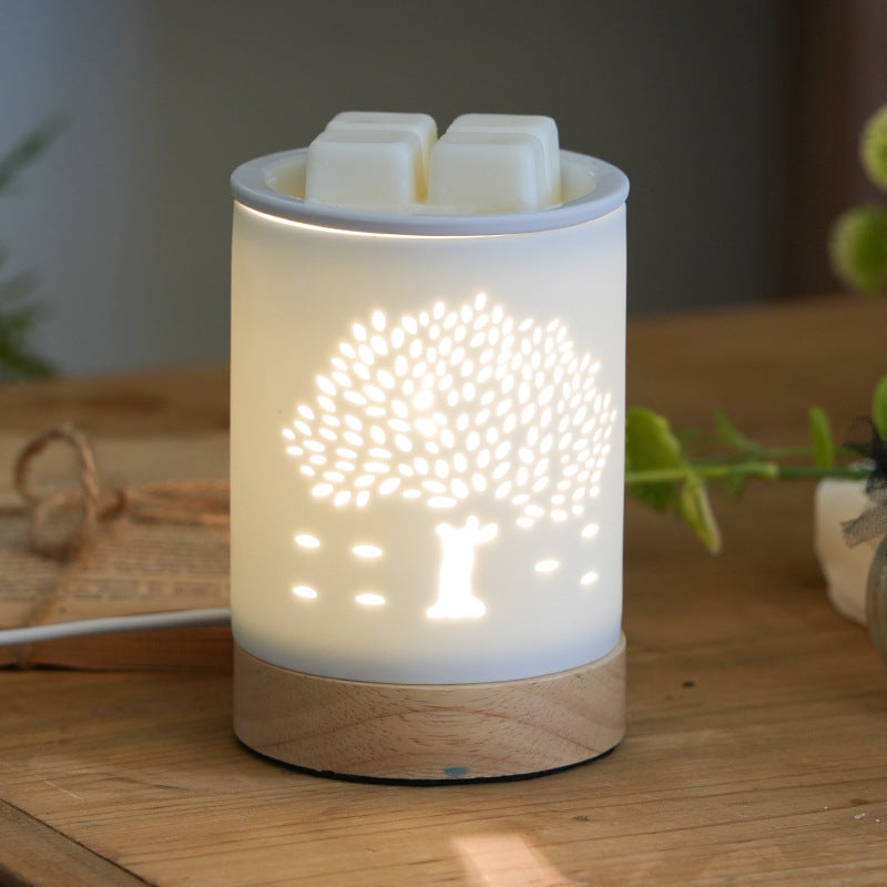 Ceramic Wood Letter Butterfly Table Lamp