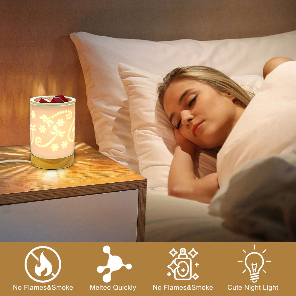 Ceramic Wood Letter Butterfly Table Lamp