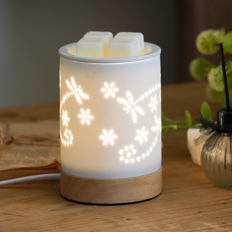Ceramic Wood Letter Butterfly Table Lamp