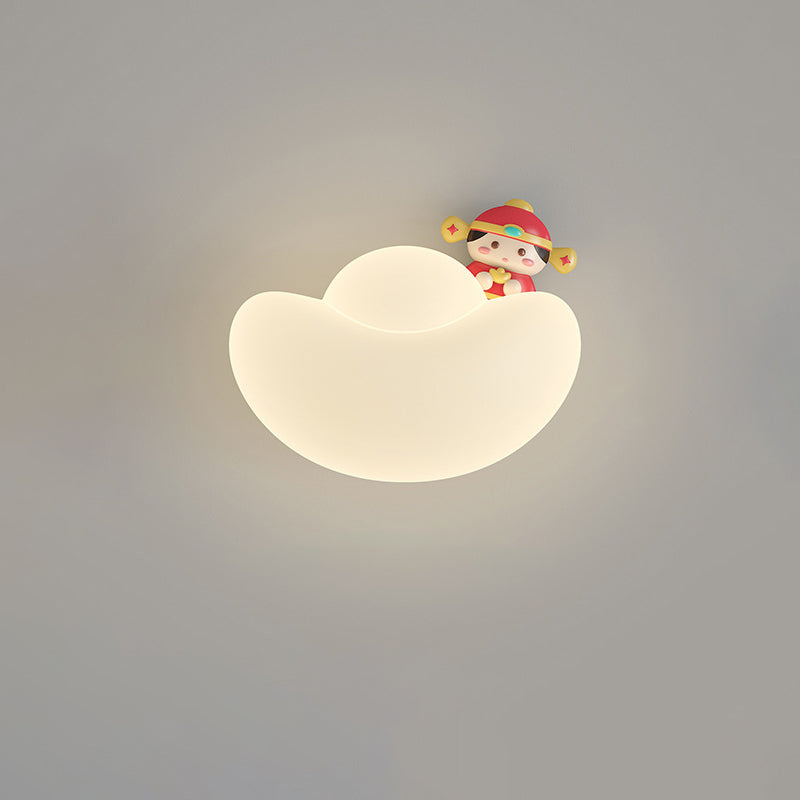 Kids Iron PE Gold Wall Lamp