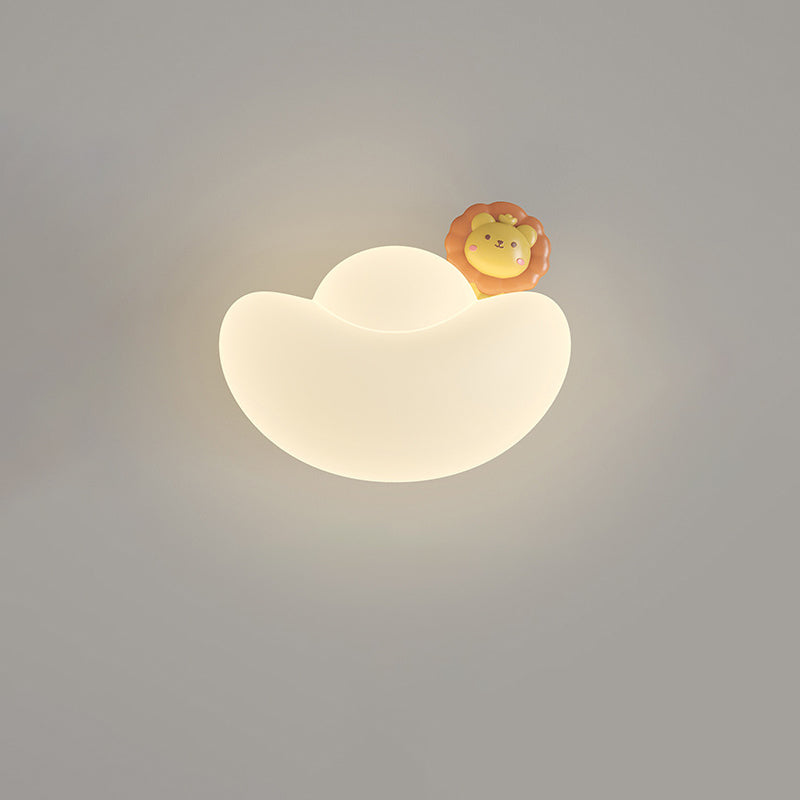 Kids Iron PE Gold Wall Lamp