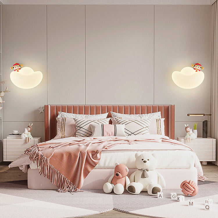 Kids Iron PE Gold Wall Lamp