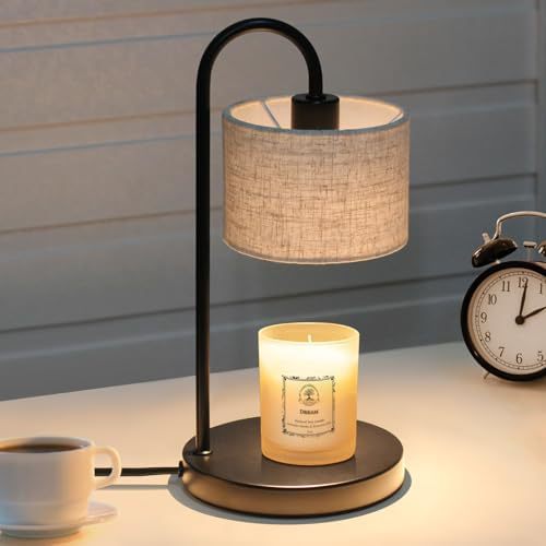 Cylinder Liftable Iron Fabric Table Lamp