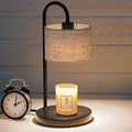 Cylinder Liftable Iron Fabric Table Lamp