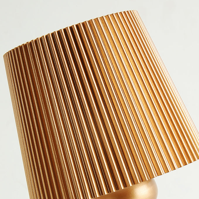 Rechargeable Iron ABS Striped Table Lamp