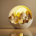 Plaster Round Fairytale Castle Table Lamp