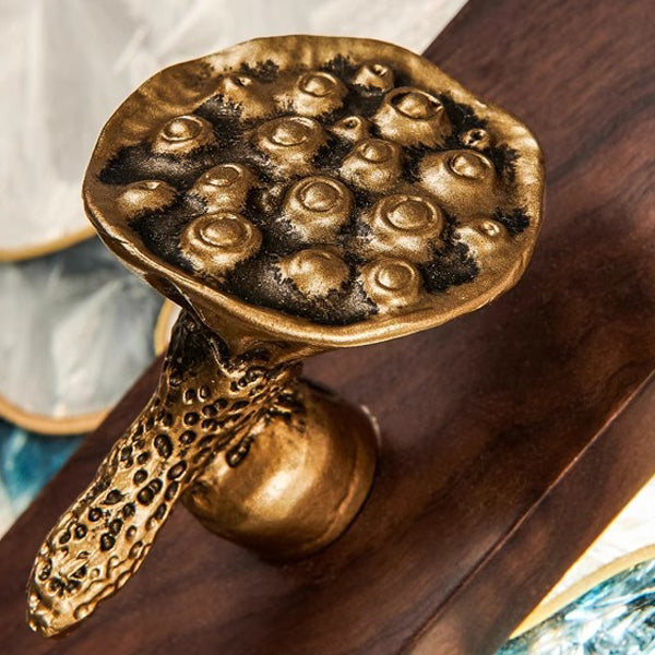 Walnut Copper Acrylic Scalloped Wall Lamp