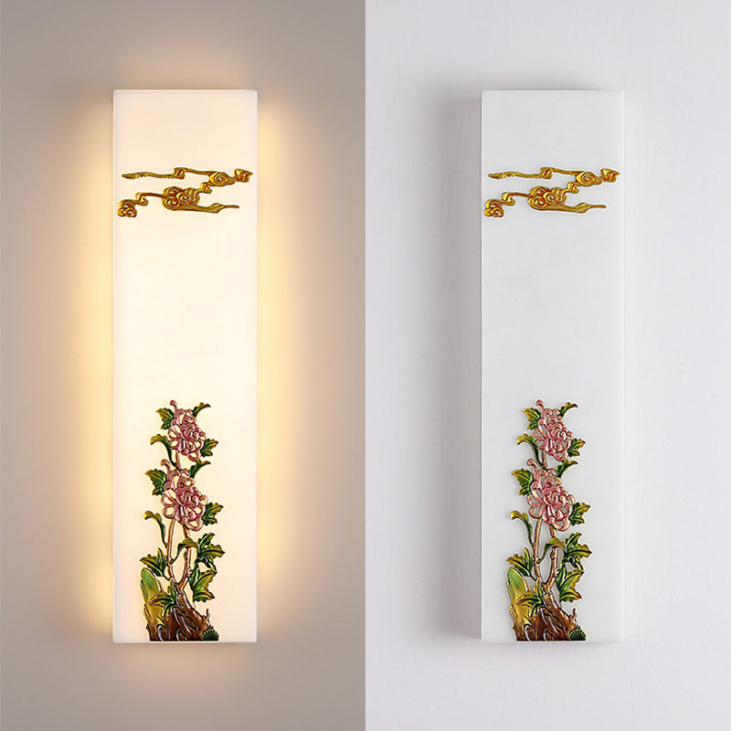 Resin Imitation Marble Zinc Wall Lamp