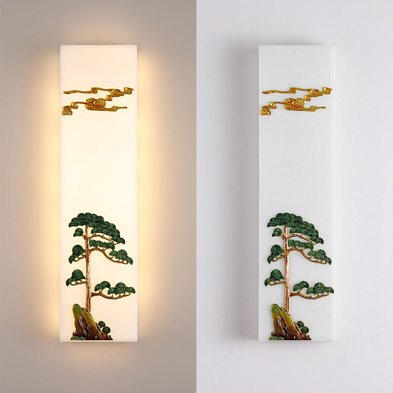 Resin Imitation Marble Zinc Wall Lamp