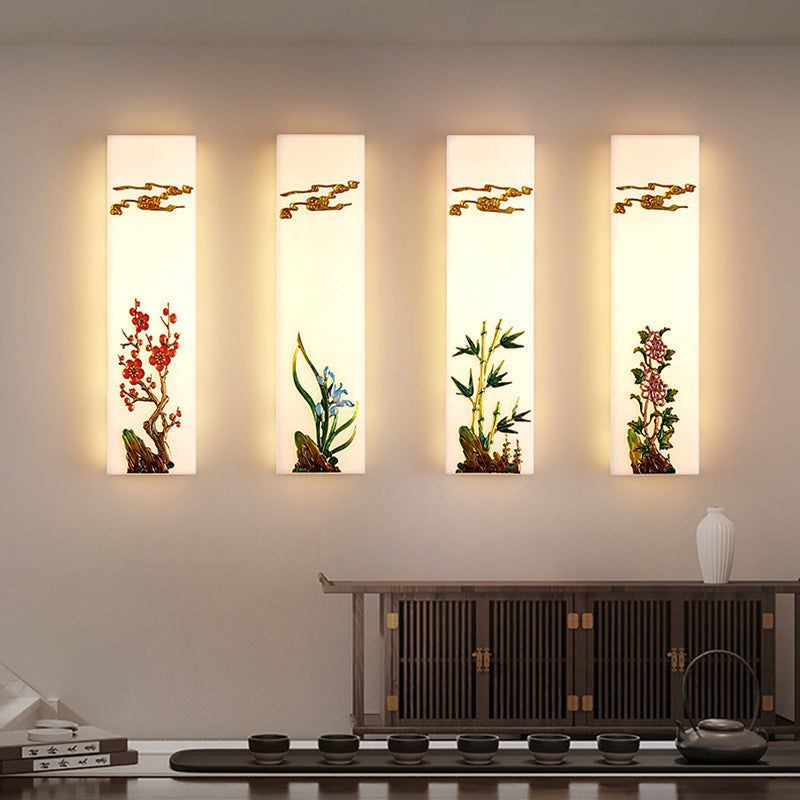 Resin Imitation Marble Zinc Wall Lamp