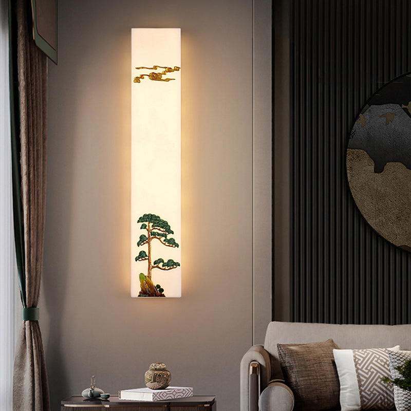 Resin Imitation Marble Zinc Wall Lamp