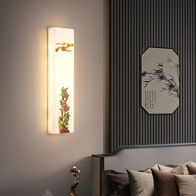 Resin Imitation Marble Zinc Wall Lamp