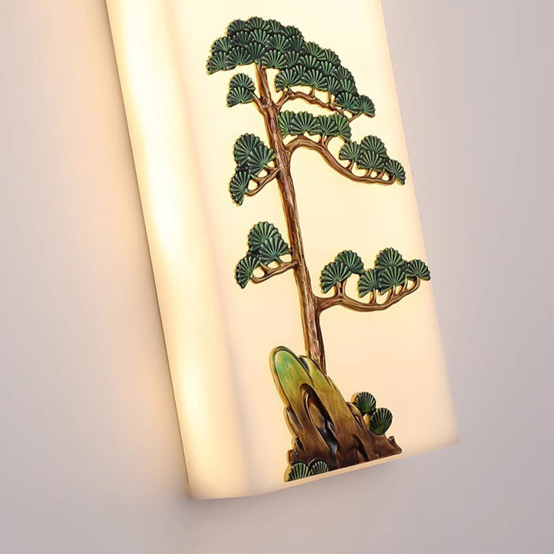 Resin Imitation Marble Zinc Wall Lamp