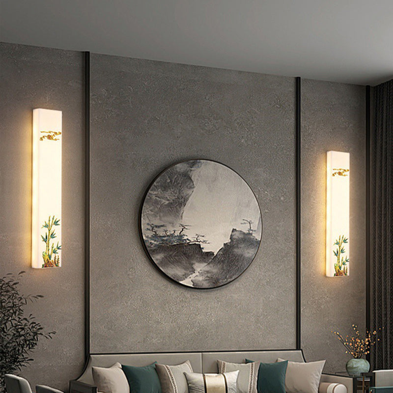 Resin Imitation Marble Zinc Wall Lamp