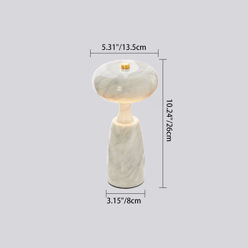 Rechargeable Marble Pattern Acrylic Table Lamp