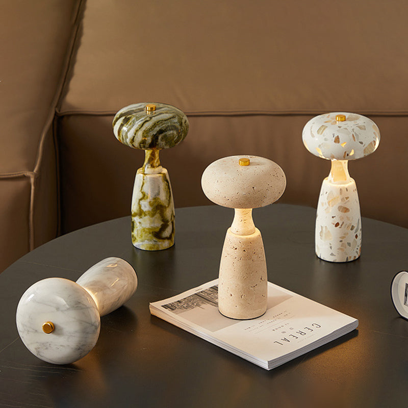 Rechargeable Marble Pattern Acrylic Table Lamp