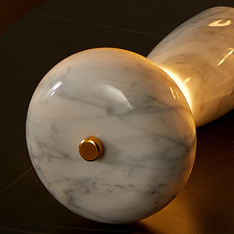 Rechargeable Marble Pattern Acrylic Table Lamp