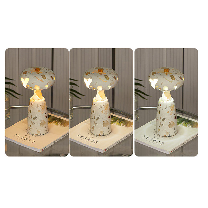 Rechargeable Marble Pattern Acrylic Table Lamp
