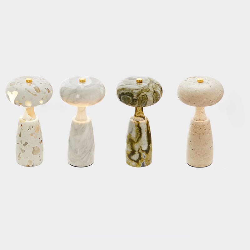 Rechargeable Marble Pattern Acrylic Table Lamp