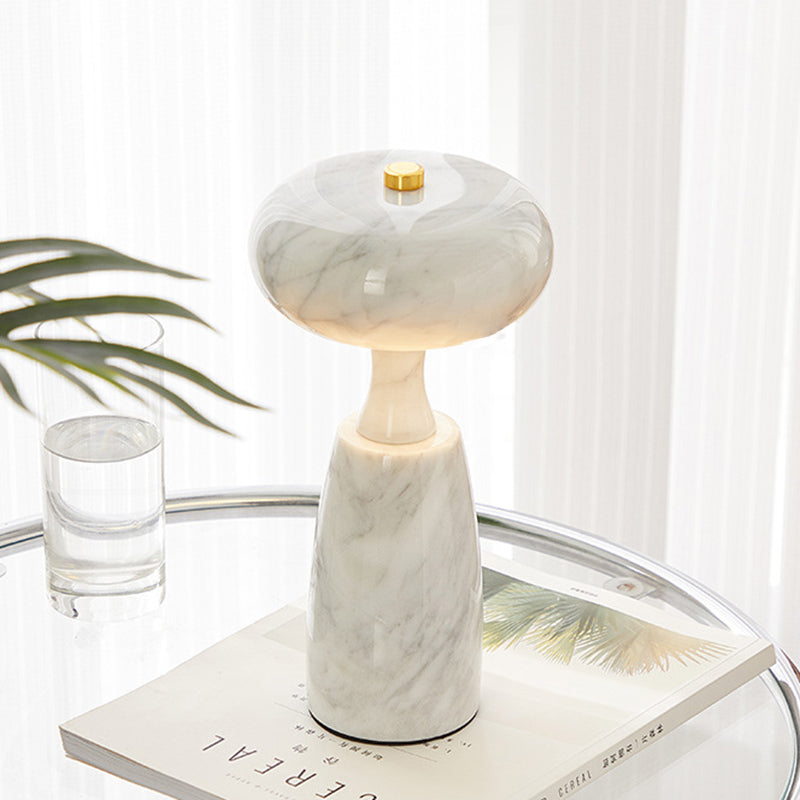 Rechargeable Marble Pattern Acrylic Table Lamp