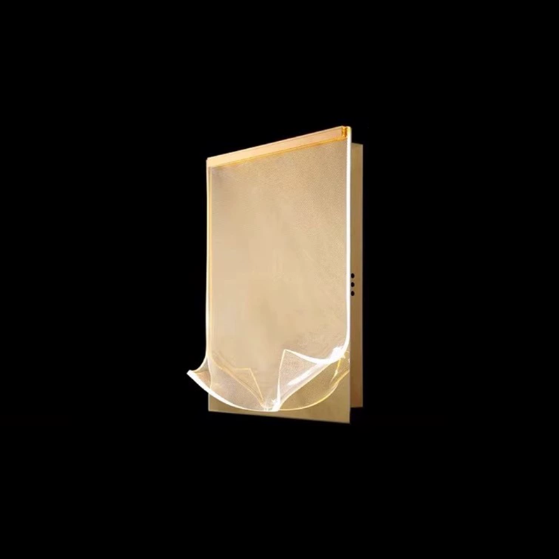 Stainless Steel Acrylic Rectangular Wall Lamp