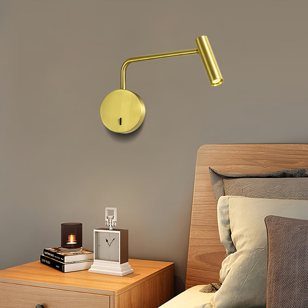 Aluminum Iron Cylinder Rotatable Wall Lamp