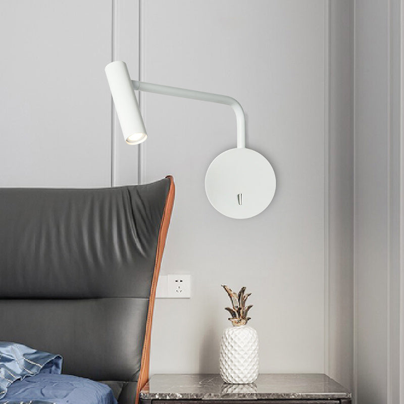Aluminum Iron Cylinder Rotatable Wall Lamp